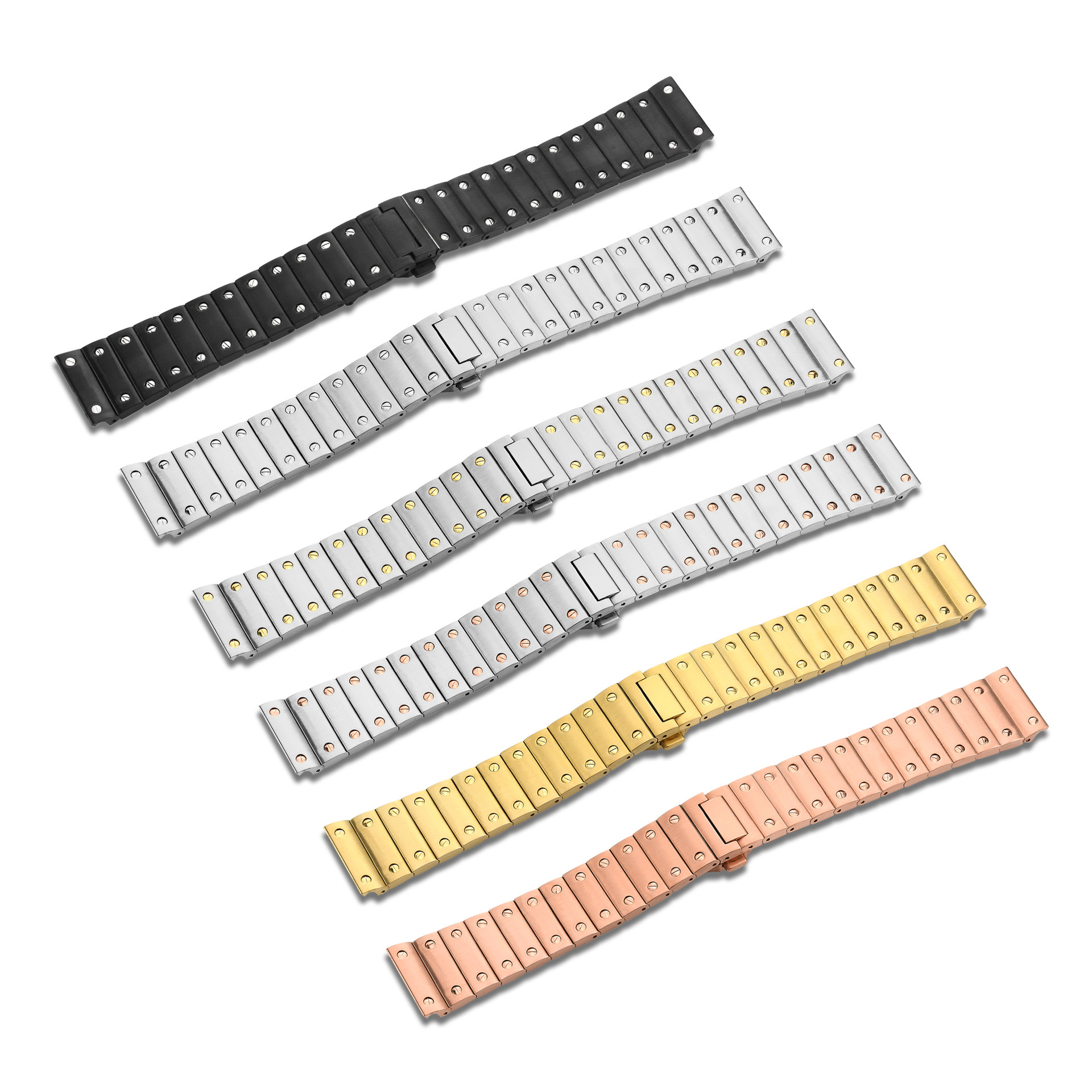 Luxury Watch Cartier - 21mm Sandoz Watchband For Cartier Santos