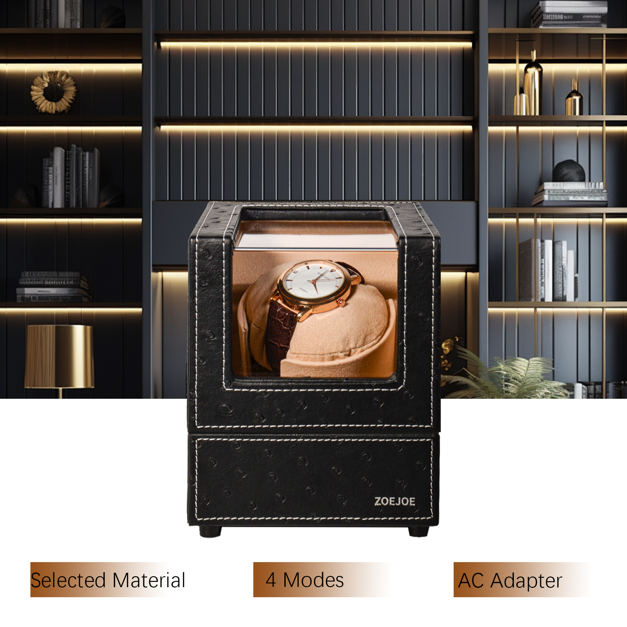 Quiet Luxury Watch Men - Watch Winder for Automatic Watches, Quiet