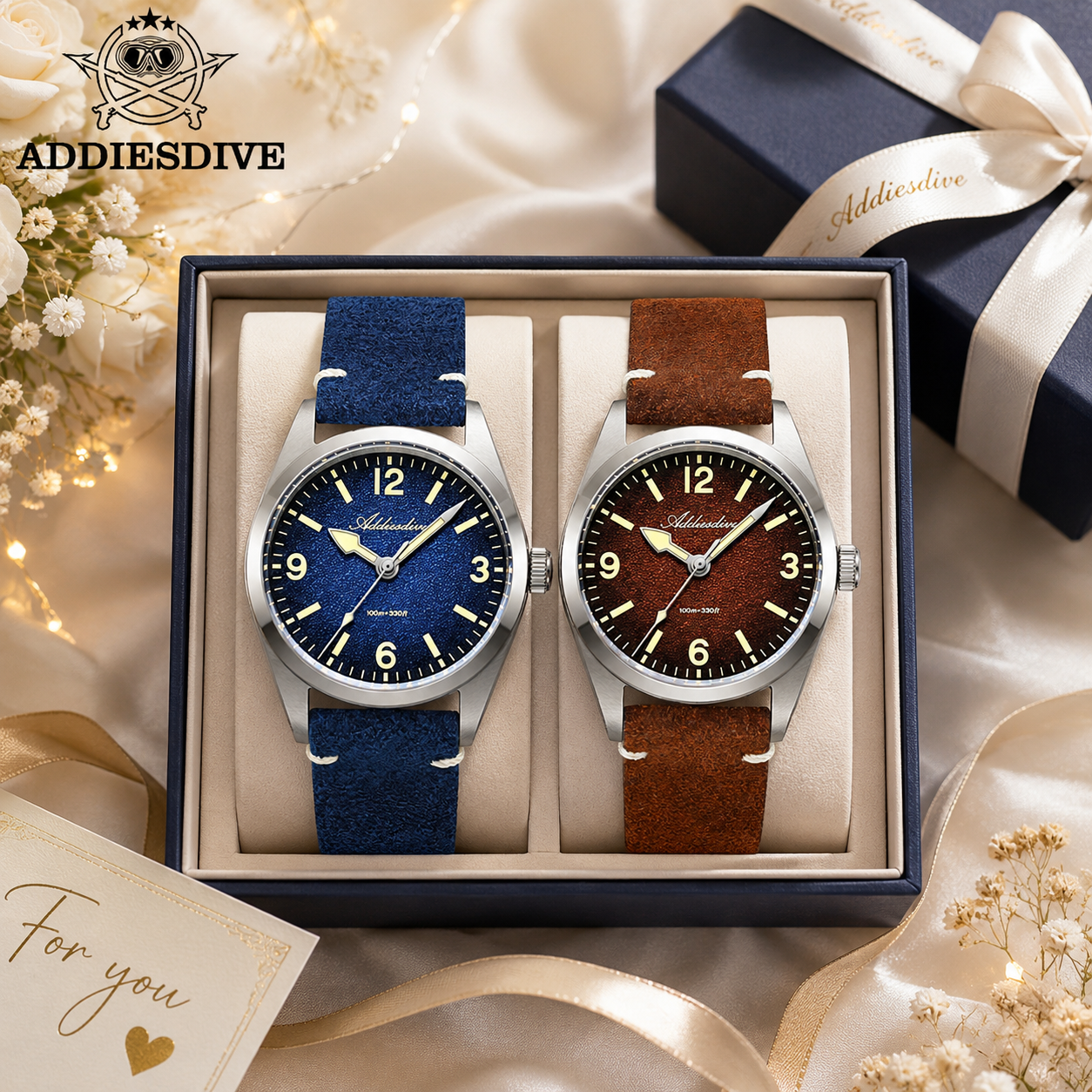 Luxury Watch Quartz - ADDIESDIVE 36MM 200M Waterproof Sapphire Glass