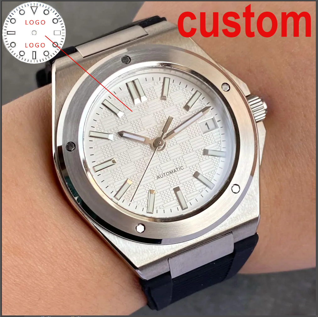 Luxury Watch Japan - Custom New Silver 40mm Round Bezel