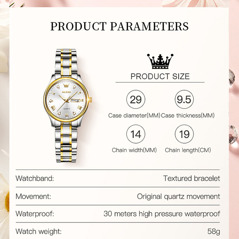 OLEVS 5563 New Fashion Women Q - Luxury Watch Cartier recensie en prijs