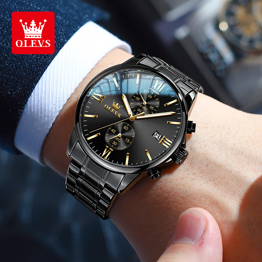 OLEVS 2886 Classic Black Quart - Luxury Watch Affordable recensie en prijs