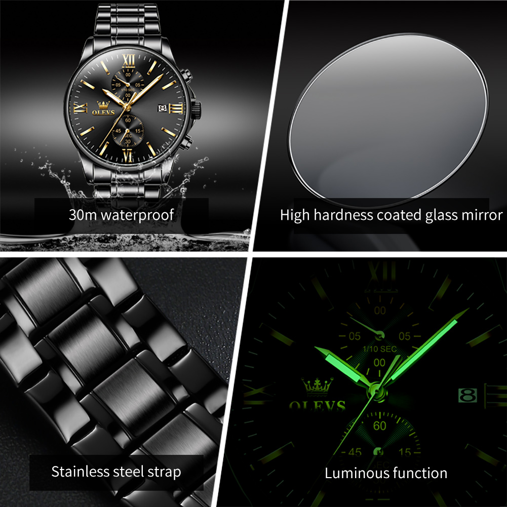 OLEVS 2886 Classic Black Quart - Luxury Watch Affordable recensie en prijs