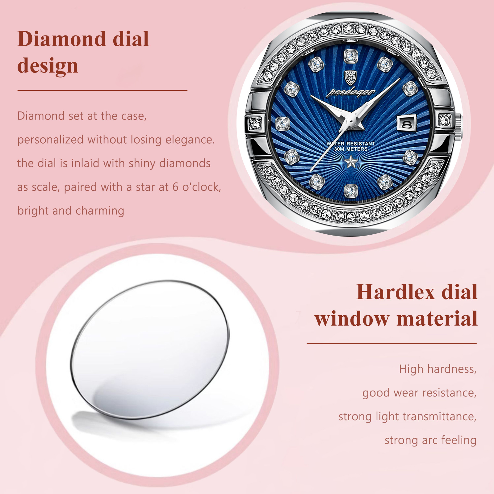 POEDAGAR Luxury Trendy Ladies  - Luxury Watch Cartier recensie en prijs