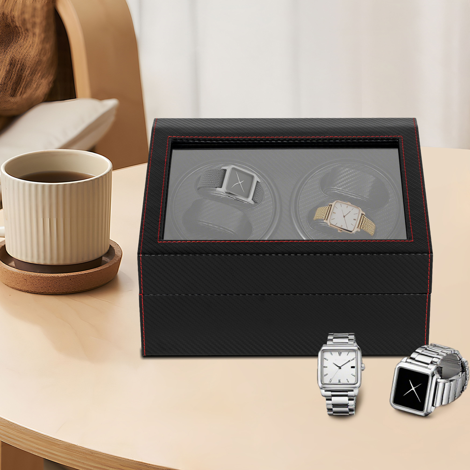 BYMAOCAR 4+6 Watch Winder, Lux - Quiet Luxury Watch Men recensie en prijs