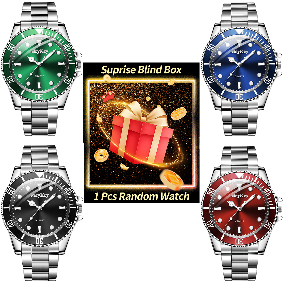 1PC Surprise Mystery Watch Bli - Luxury Watch Quartz recensie en prijs