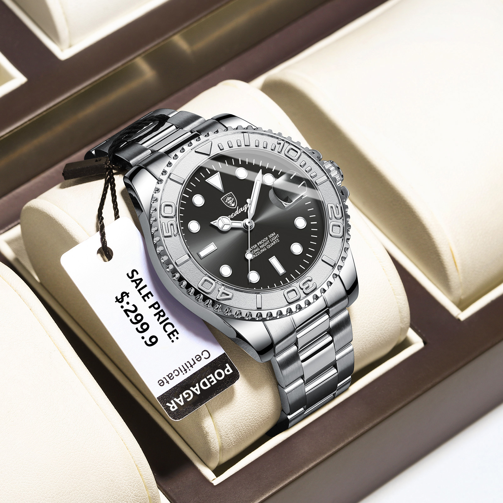 POEDAGAR Top Luxury Man Watch  - Luxury Watch Cartier recensie en prijs