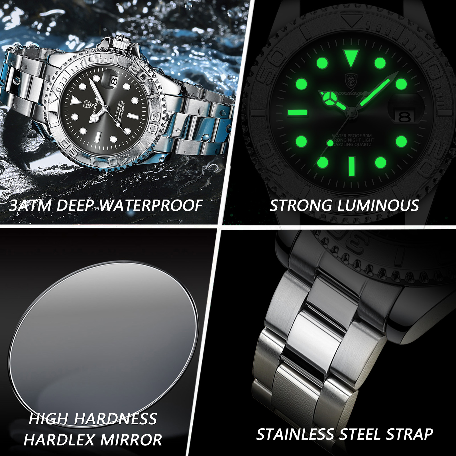 POEDAGAR Top Luxury Man Watch  - Luxury Watch Cartier recensie en prijs