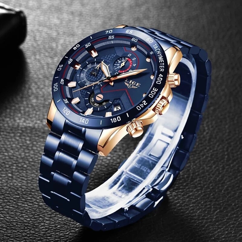 LIGE New Fashion Watches Men S - Luxury Watch Affordable recensie en prijs
