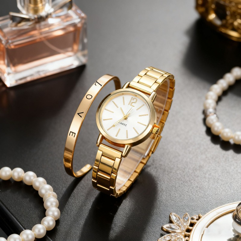 2pcs Set Watch Luxury Women Si - Luxury Watch Ladies recensie en prijs