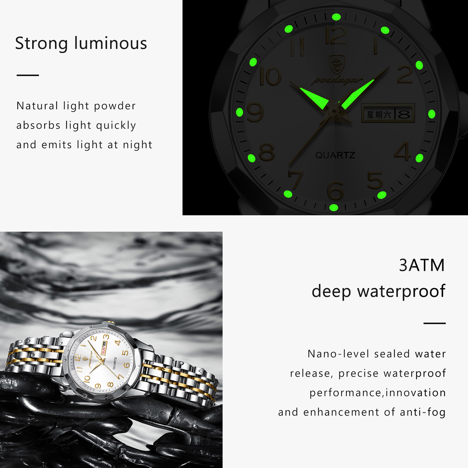 POEDAGAR Elegant Ladies Watche - Luxury Watch Cartier recensie en prijs