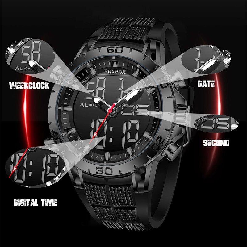 FOXBOX Mens Watches Sports Top - Luxury Watch Affordable recensie en prijs